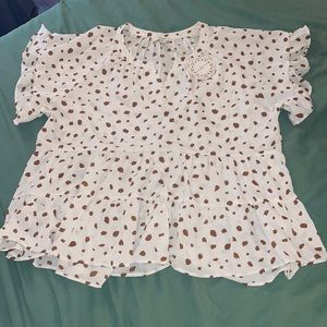 Umgee Cheetah Print Blouse